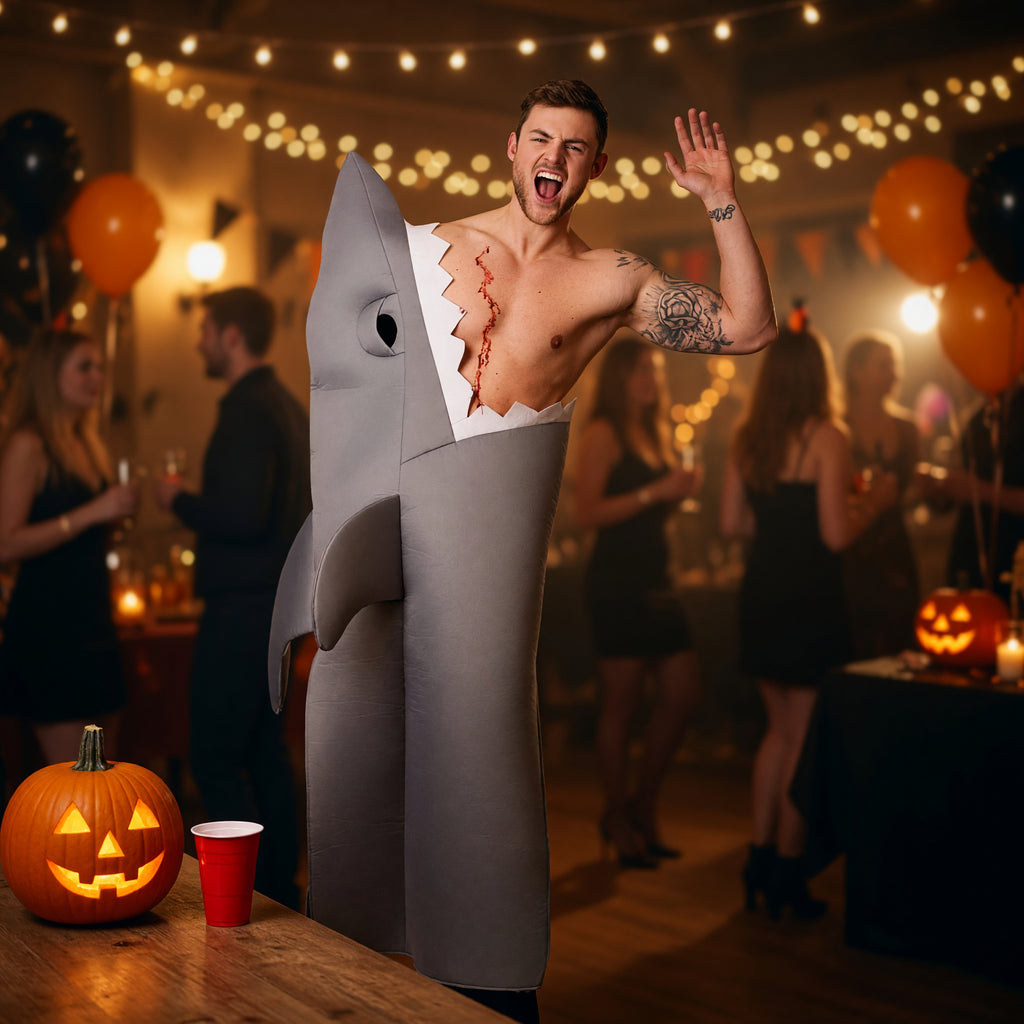 Funny Shark Adults Fancy Dress Costume One Size