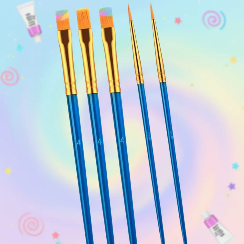 Face Painting Brushes Pack Of 5 - Why Not Shop