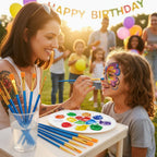 Face Painting Brushes Pack Of 5 - Why Not Shop