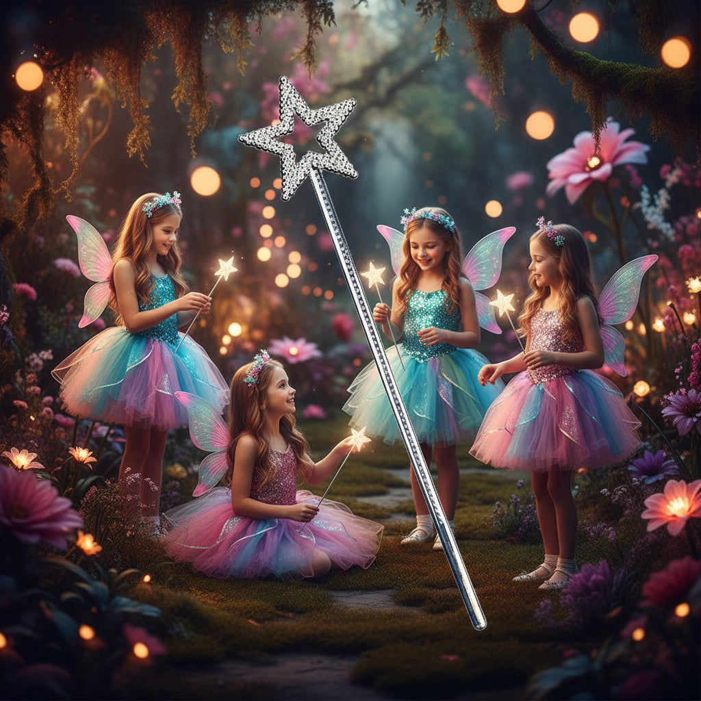 Fairy Wands Silver Plastic 35cm | Merthyr Tydfil | Why Not Shop Online