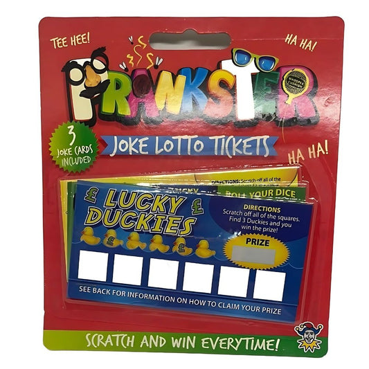 Fake Joke Lotto Lottery Scratch Cards Pack of 3 | Why Not Shop