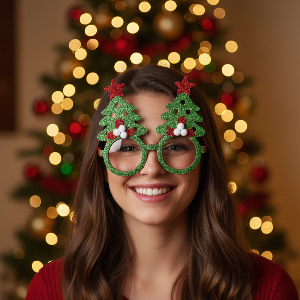 Festive Christmas Tree Novelty Glasses | Merthyr Tydfil | Why Not Shop Online