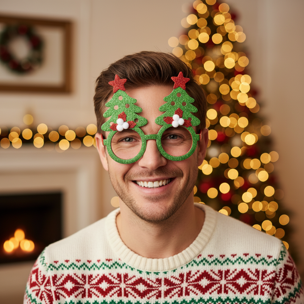Festive Christmas Tree Novelty Glasses | Merthyr Tydfil | Why Not Shop Online
