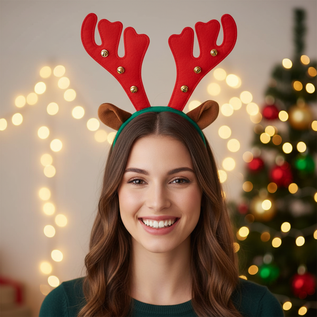 Festive Plush Reindeer Antlers With Jingling Bells | Merthyr Tydfil | Why Not Shop Online