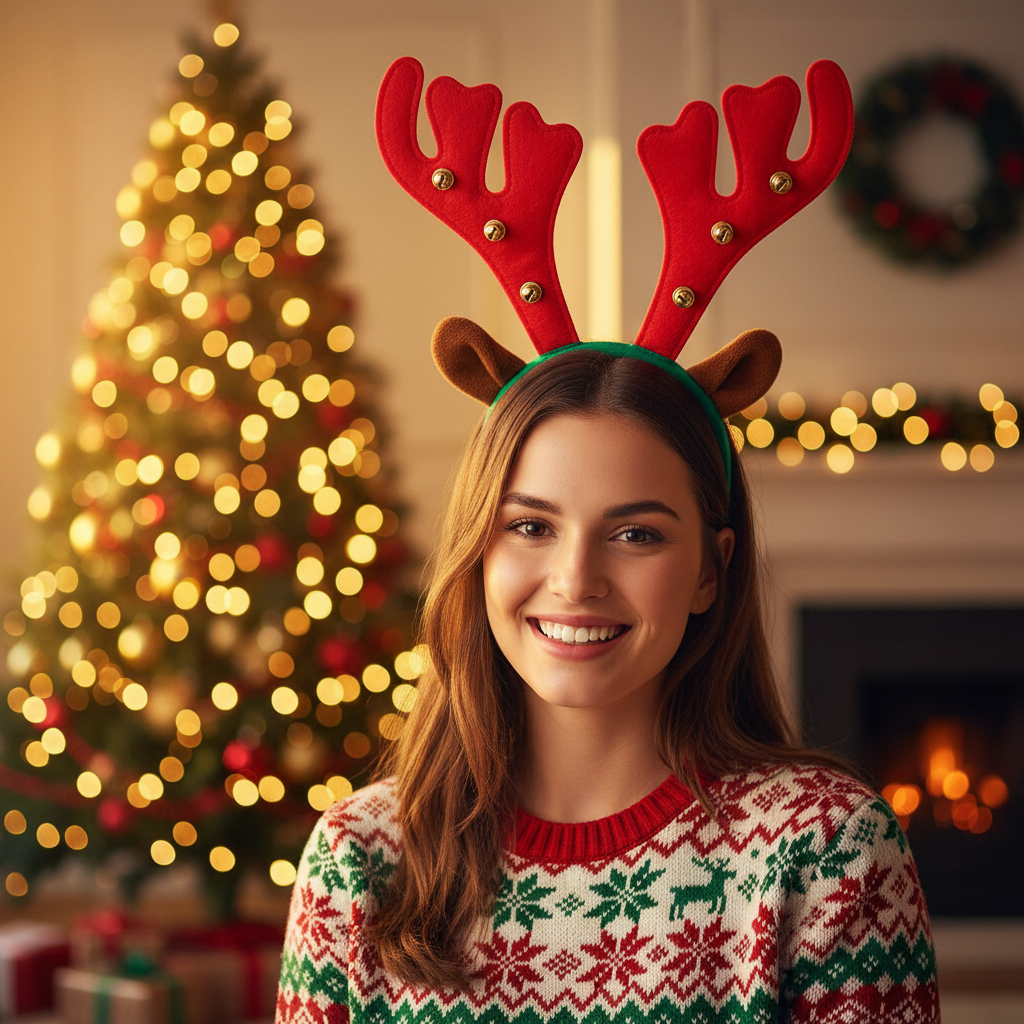 Festive Plush Reindeer Antlers With Jingling Bells | Merthyr Tydfil | Why Not Shop Online