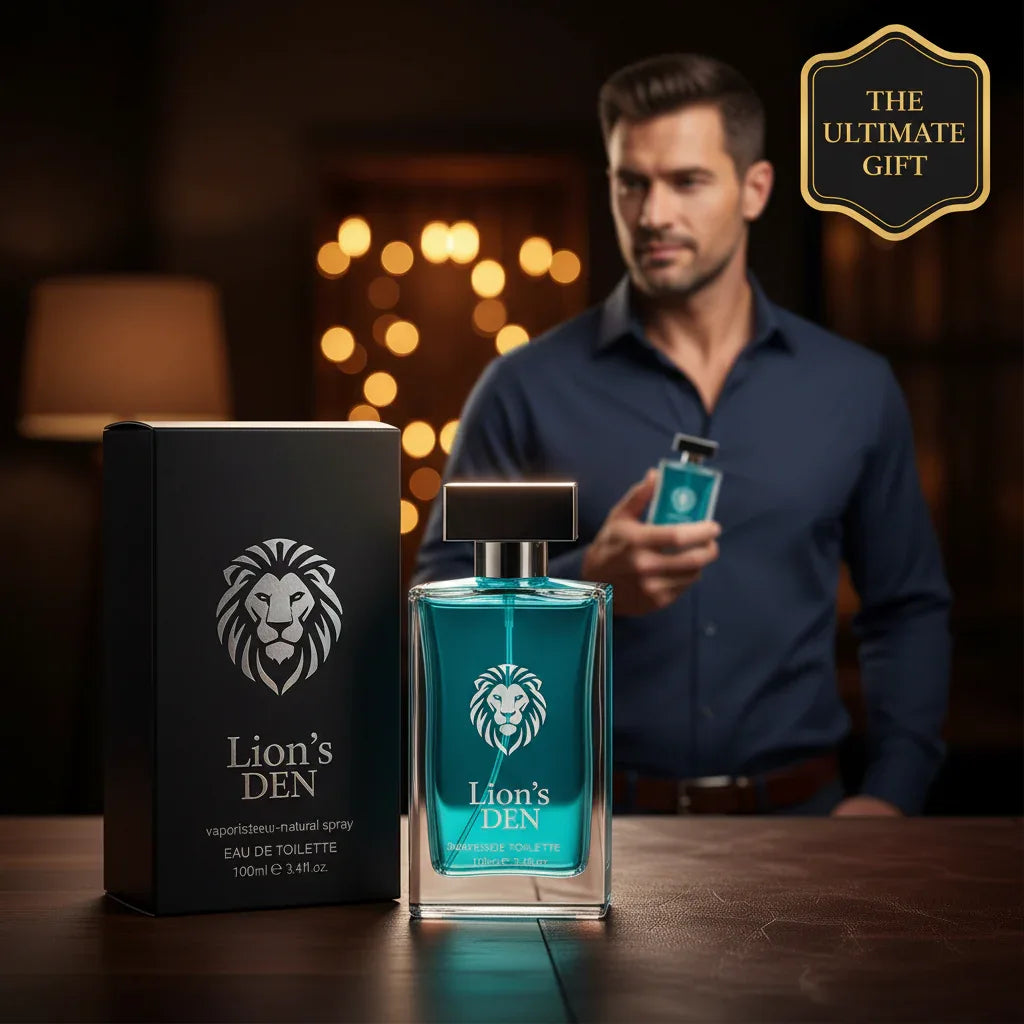 Fine Perfumery Lion's Den EDT Spray for Men - 100ml Luxury Cologne - Why Not Shop