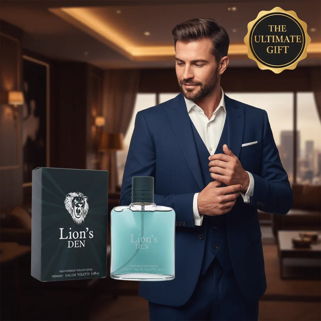 Fine Perfumery Lion's Den EDT Spray for Men - 100ml Luxury Cologne - Why Not Shop