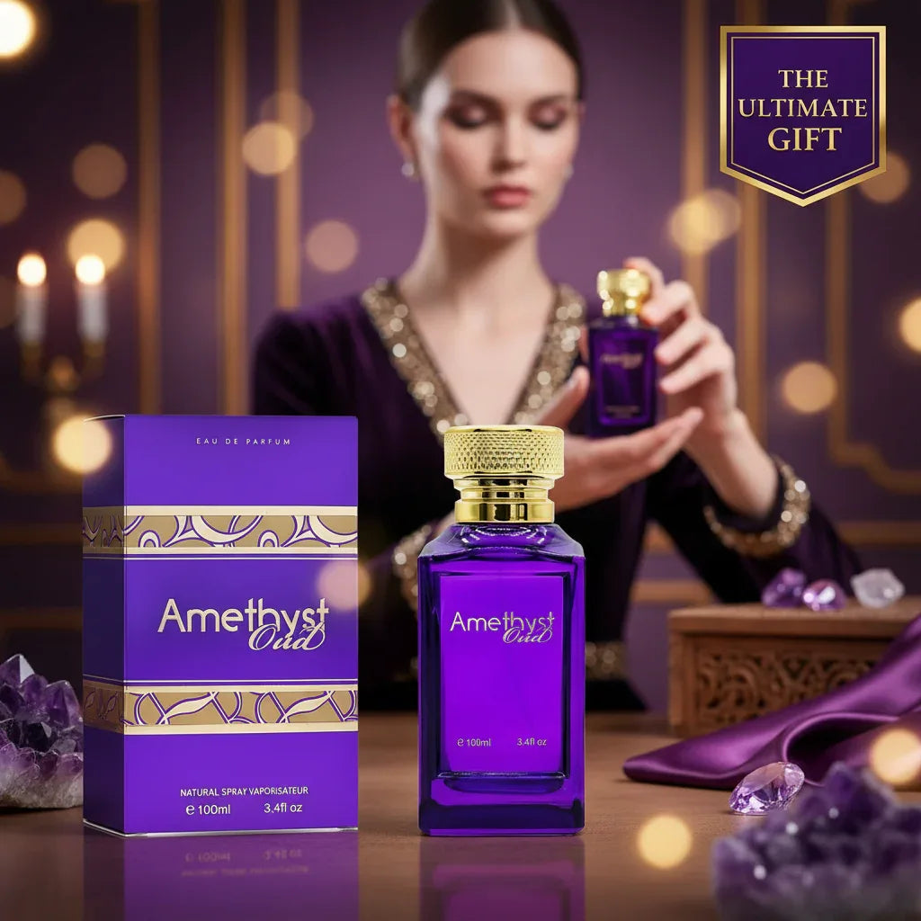 Fine Perfumery Amethyst Oud EDP Spray - 100ml Luxe Unisex Fragrance - Why Not Shop
