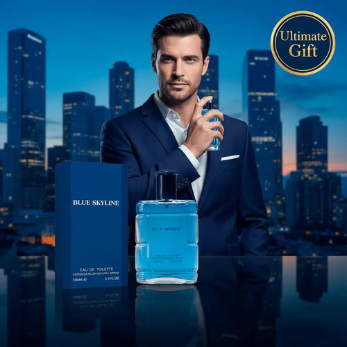 Fine Perfumery Blue Skyline 100ml EDT Spray - Luxe Men's Cologne - Why Not Shop