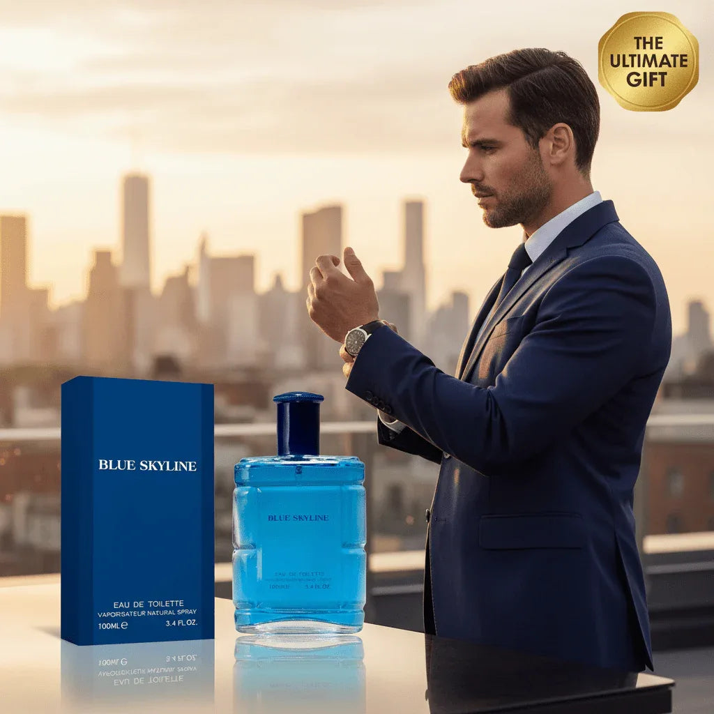 Fine Perfumery Blue Skyline 100ml EDT Spray - Luxe Men's Cologne - Why Not Shop
