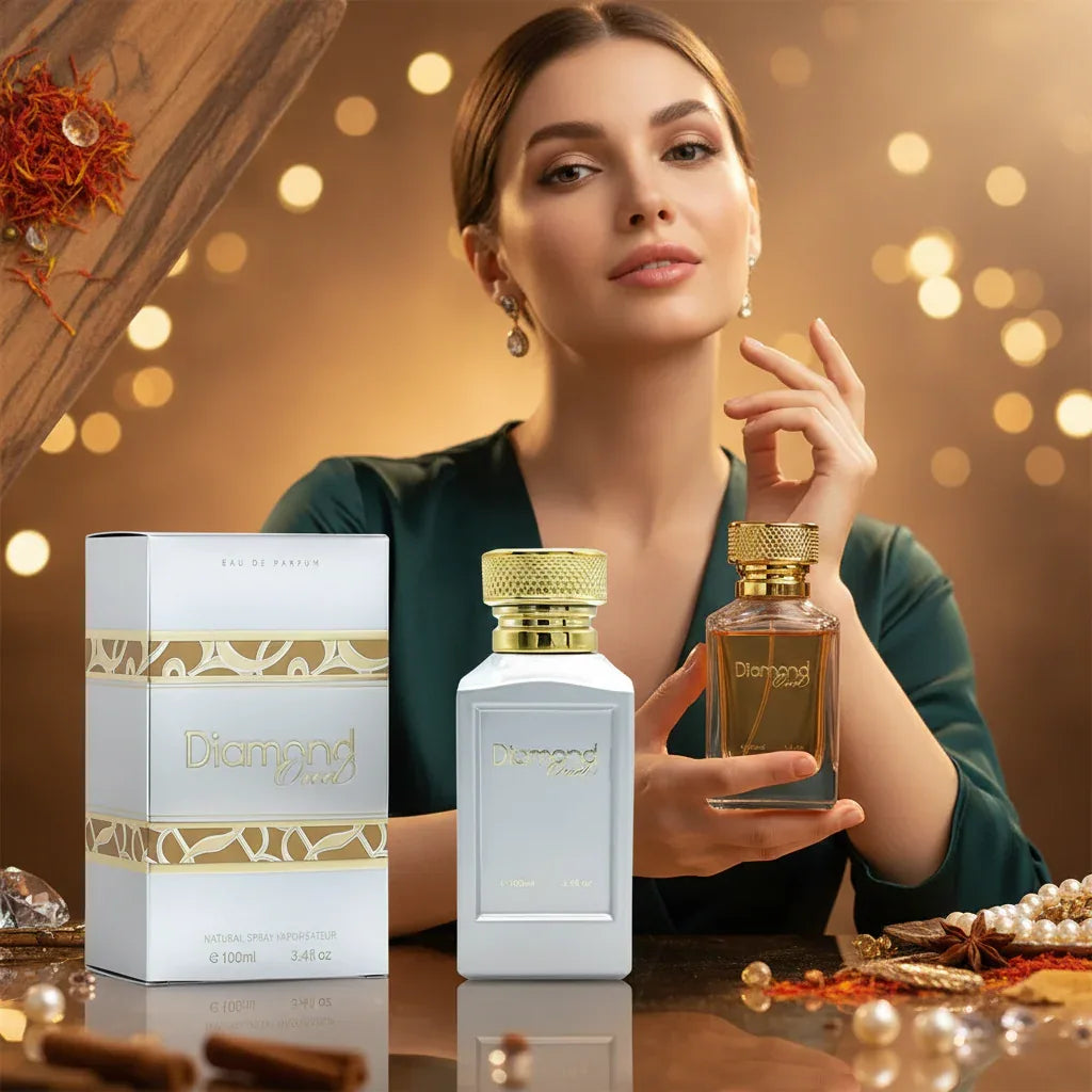 Fine Perfumery Diamond Oud EDP Spray - 100ml Unisex Luxury Fragrance - Why Not Shop