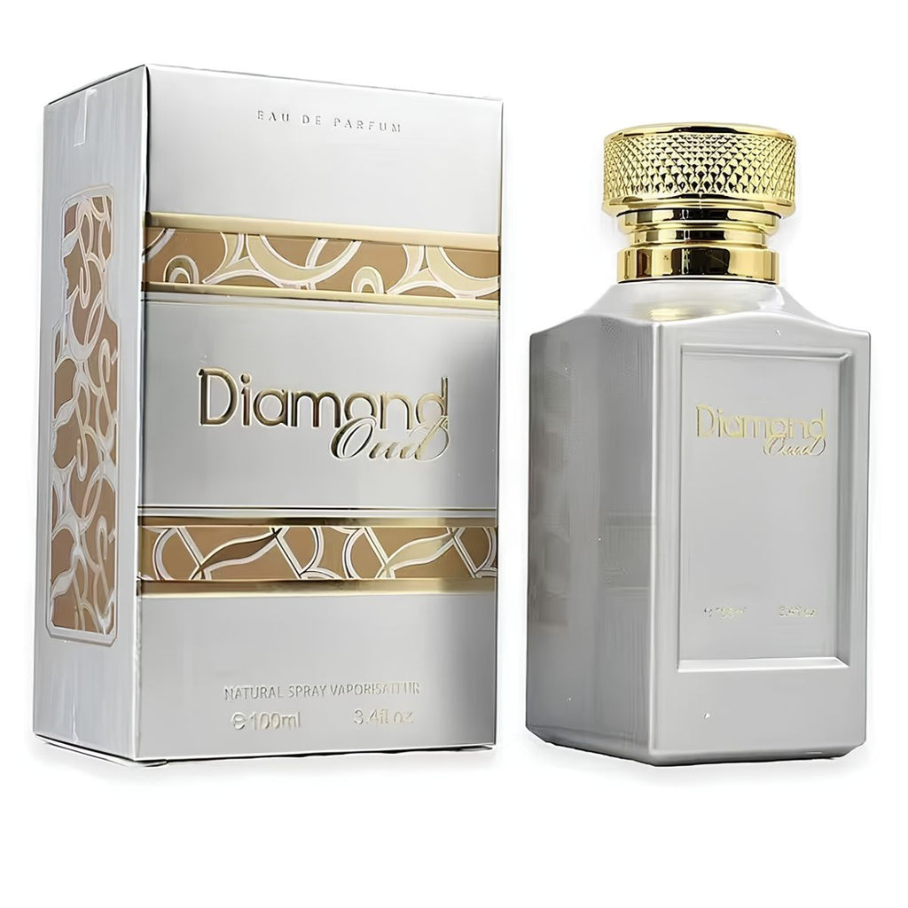 Fine Perfumery Diamond Oud EDP Spray 100ml Unisex on a white backround