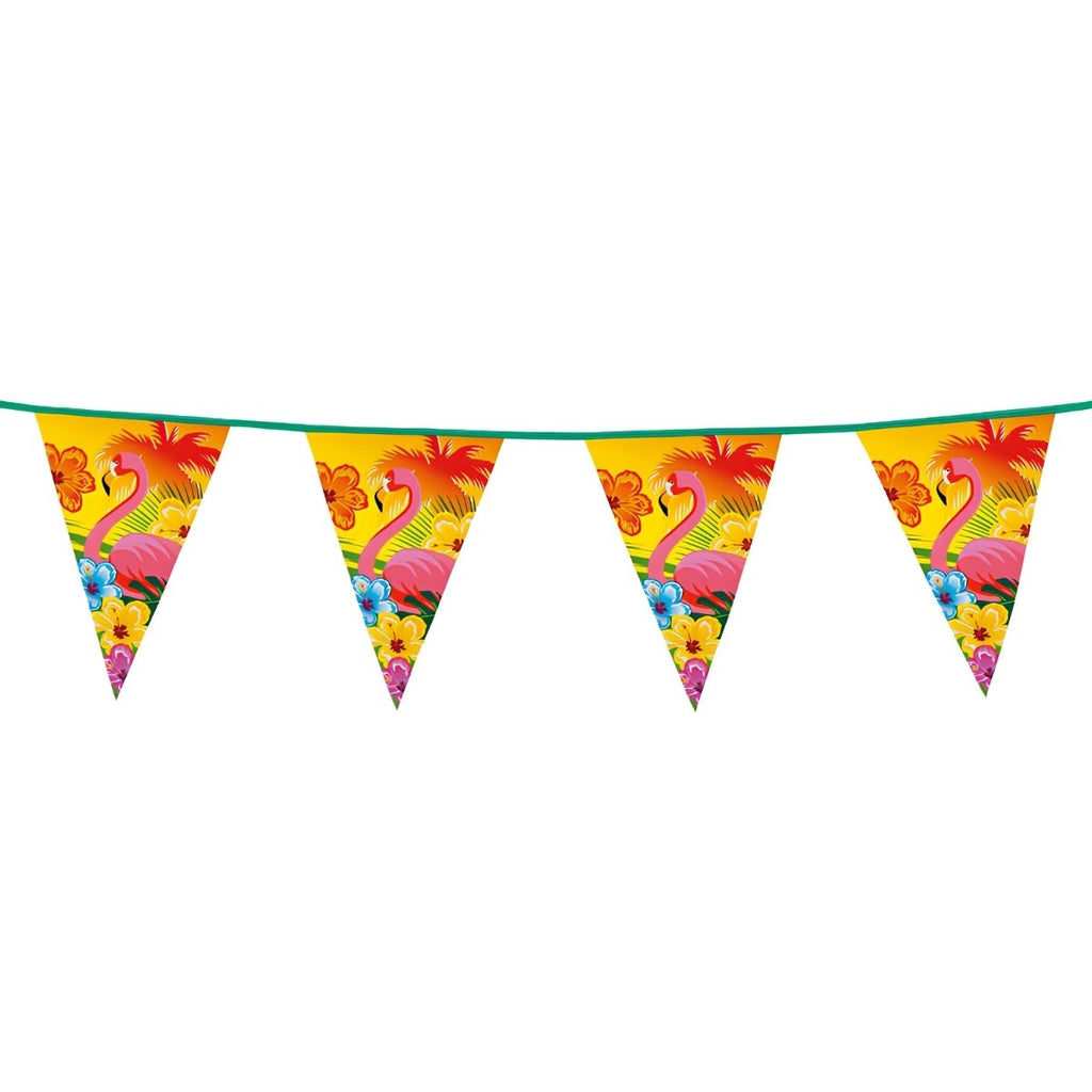 Flamingo Hawaiian Party Bunting 6m