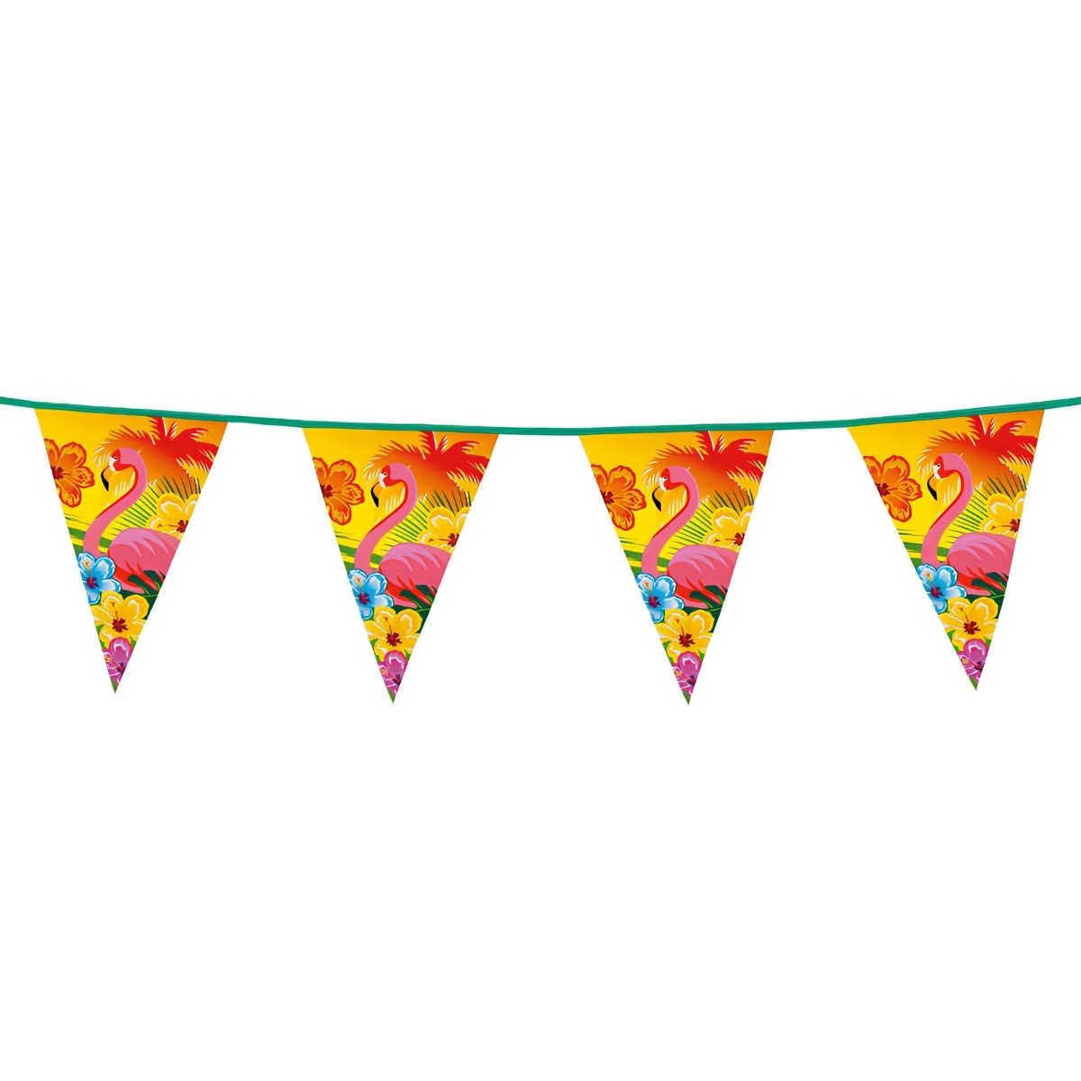 Flamingo Hawaiian Party Bunting 6m