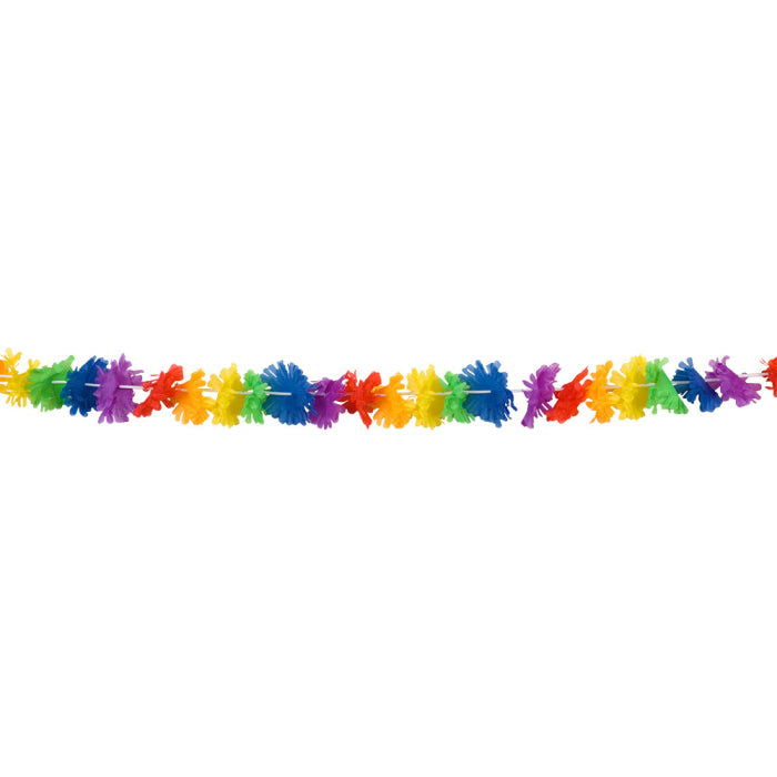 Flower Rainbow Hawaiian Garland 3 Metres | Why Not Shop