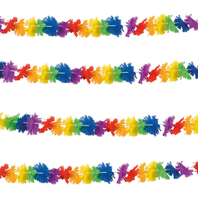 Flower Rainbow Hawaiian Garland 3 Metres | Merthyr Tydfil | Why Not Shop Online