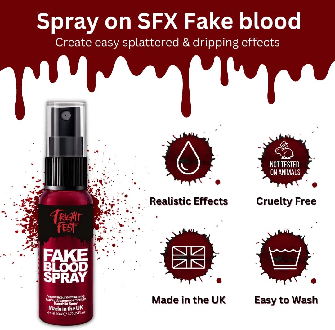 Fright Fest - Realistic Fake Blood Spray 50ml | Why Not Shop