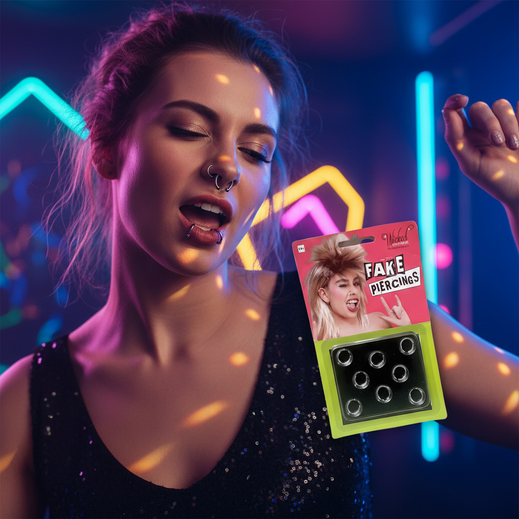 Funny Fake Piercings Earrings Nose Lip Rings Pack of 8 | Merthyr Tydfil | Why Not Shop Online