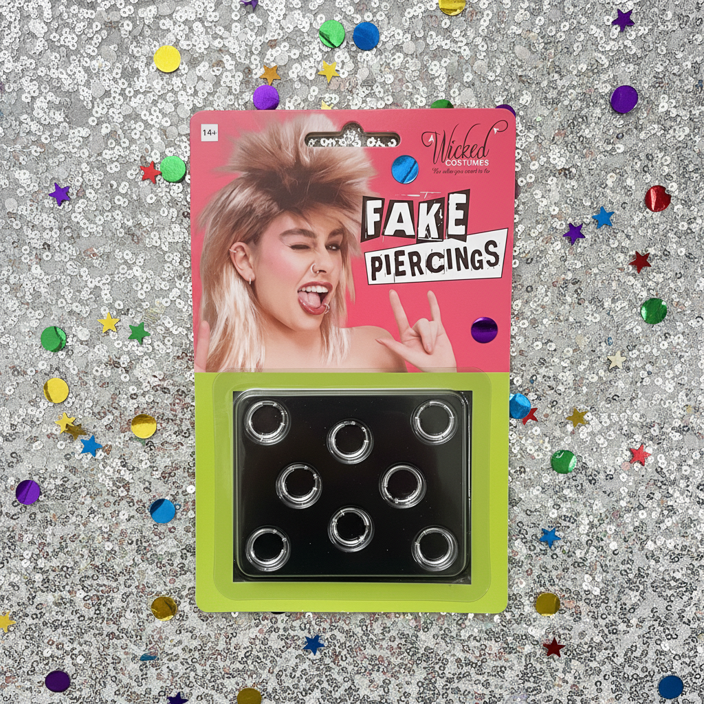 Funny Fake Piercings Earrings Nose Lip Rings Pack of 8 | Merthyr Tydfil | Why Not Shop Online