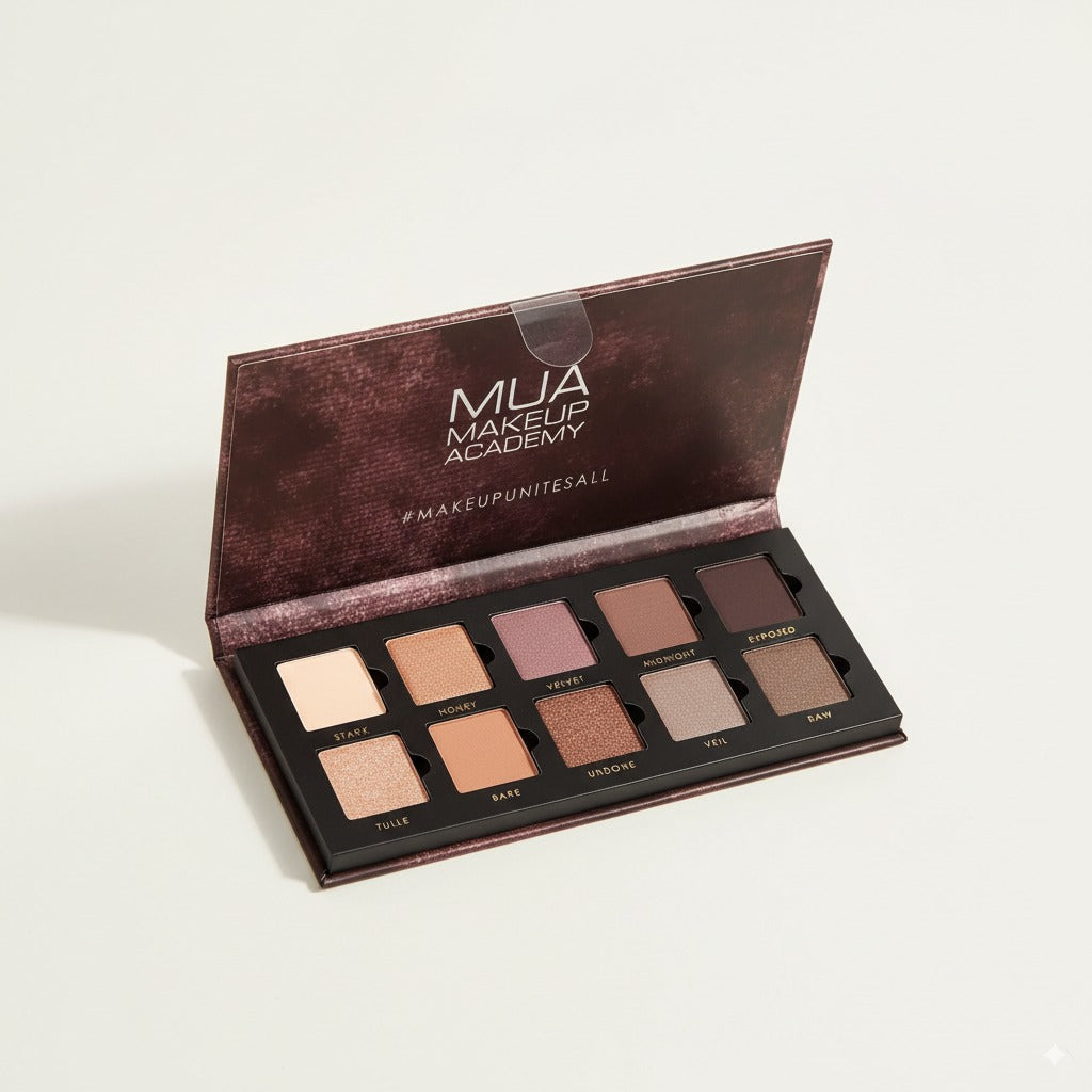 MUA Velvet Nudes 10 Piece Eyeshadow Palette