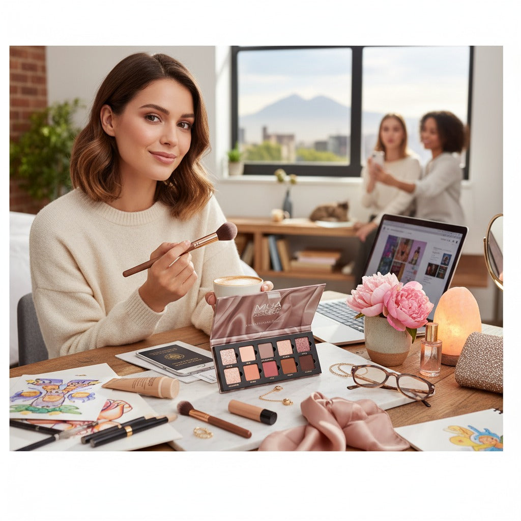 MUA Silk Nudes 10 Piece Eyeshadow Palette