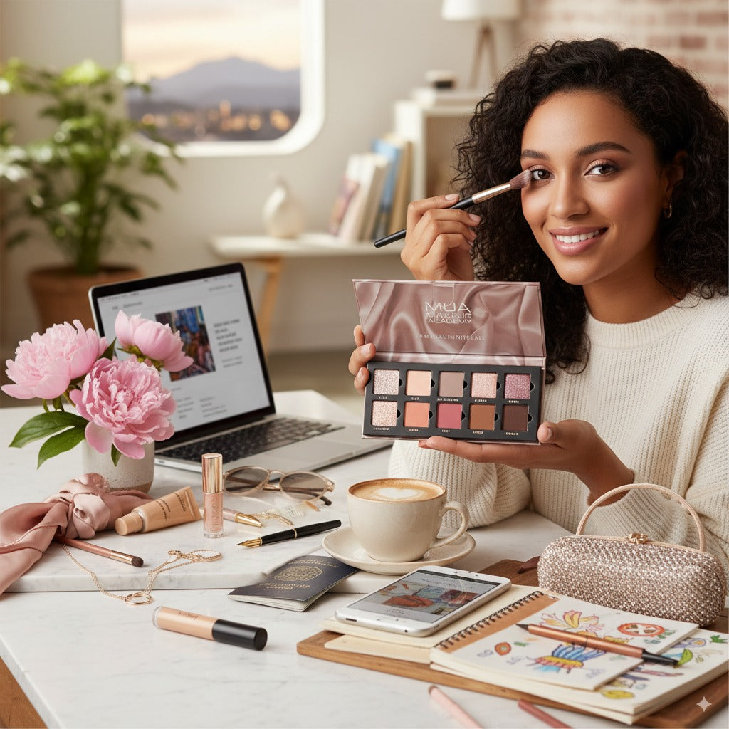 MUA Silk Nudes 10 Piece Eyeshadow Palette