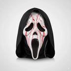 Screaming Ghost Face Mask with Shroud And Blood Pump - Why Not Shop