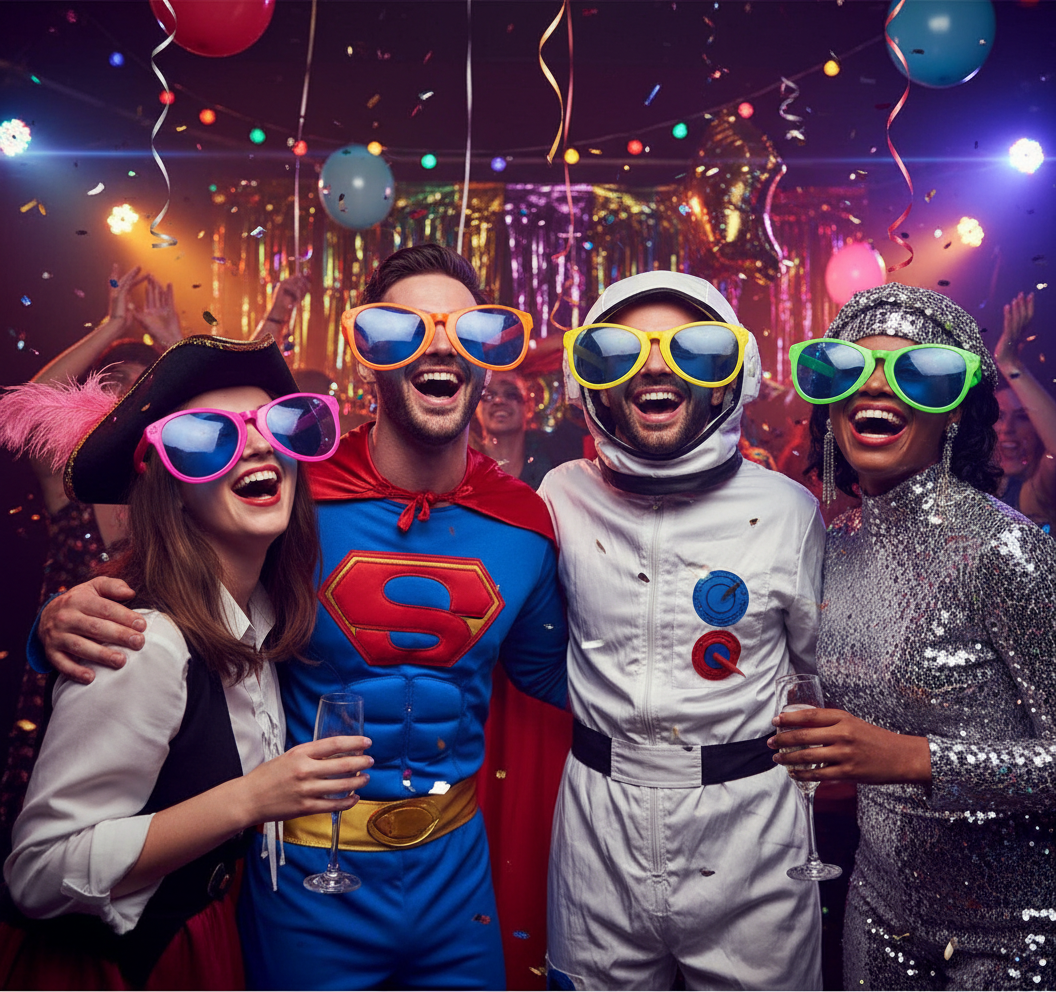 Giant Plastic Clown Glasses Assorted Colours | Merthyr Tydfil | Why Not Shop Online