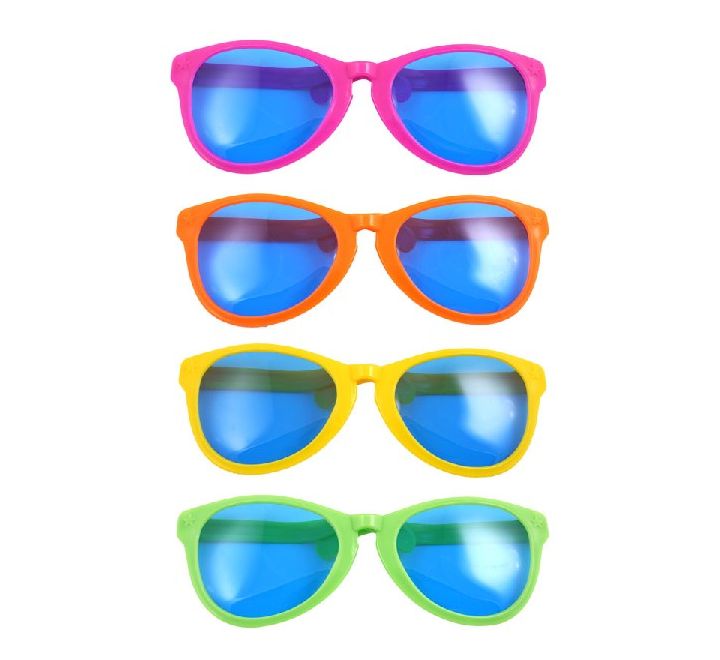 Giant Plastic Clown Glasses Assorted Colours | Why Not Shop
