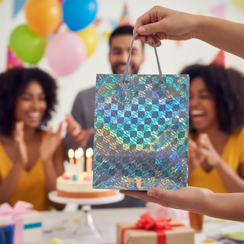 Giftbags Small Portrait Holographic Assorted - Why Not Shop