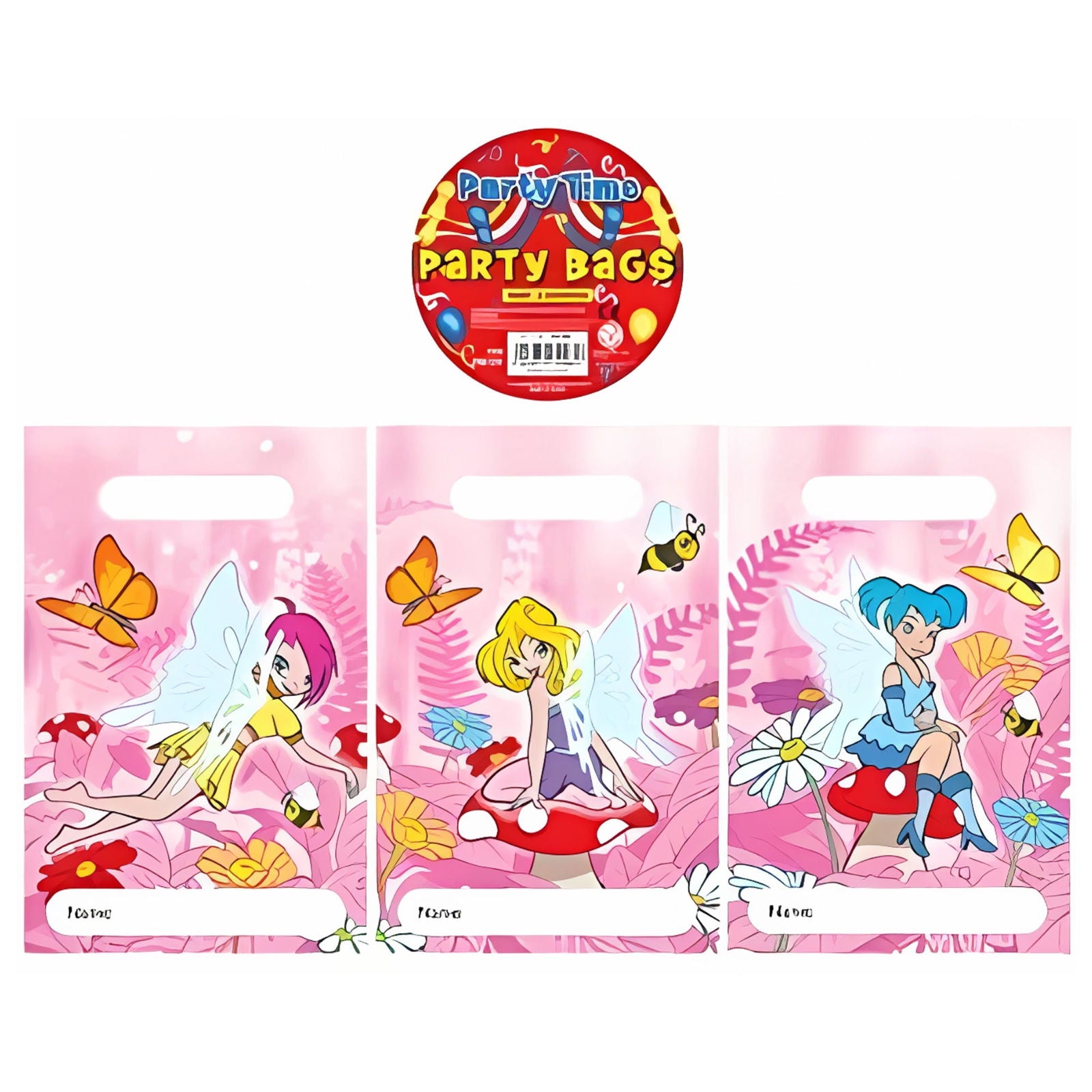 Girls Fairy Themed Party Bags 15 X 22cm Pack of 12 | Why Not Shop