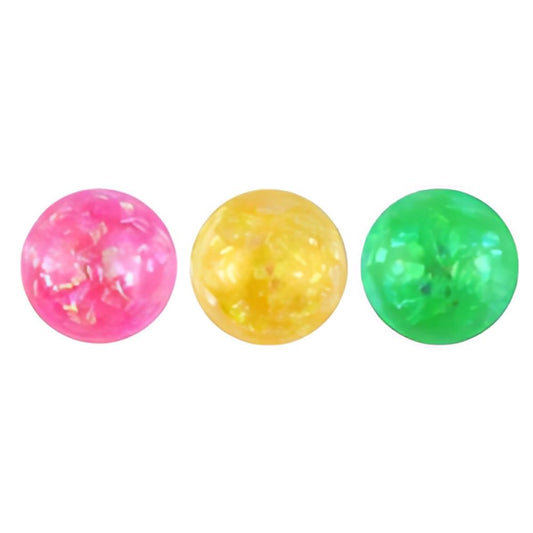 Glitter Splat Balls With Beads 6.5cm Assorted Colours | Why Not Shop