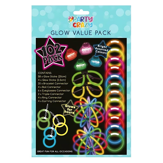 Glow Sticks Value Pack 102 Pieces | Merthyr Tydfil | Why Not Shop Online