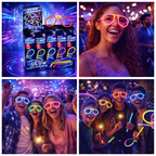 Neon Glow Glasses Assorted Colours Single