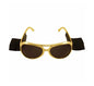 Gold Elvis Presley Glasses With Black Sideburns - Look Like The King! | Why Not Shop