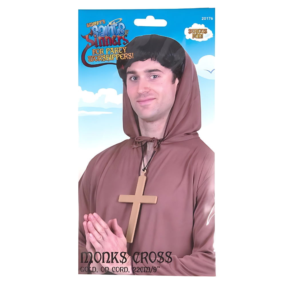 Gold Nuns Monks Priest Fancy Dress Crosses in PVC | Why Not Shop