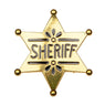 Gold Western Sheriff Metal Fancy Dress Badge | Why Not Shop