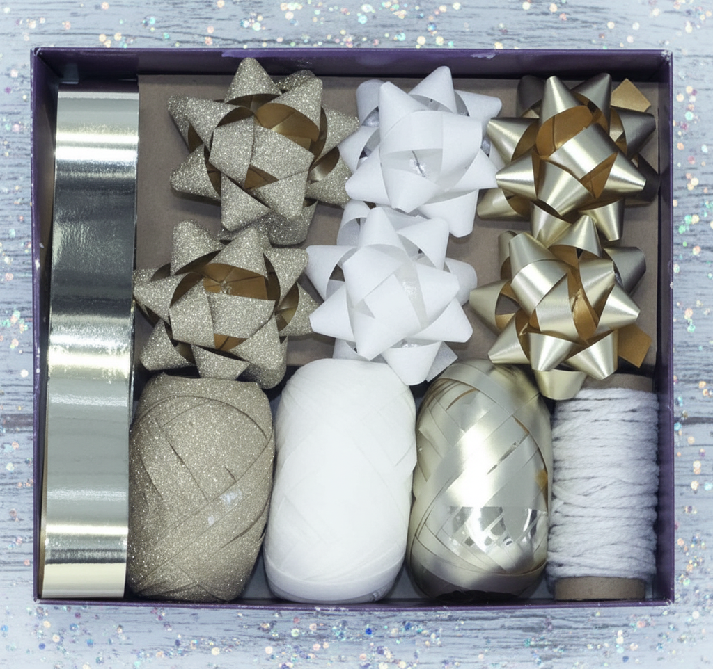 Gold Bow And Ribbon Set | Merthyr Tydfil | Why Not Shop Online