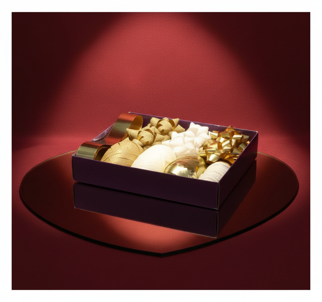 Gold Bow And Ribbon Set | Merthyr Tydfil | Why Not Shop Online