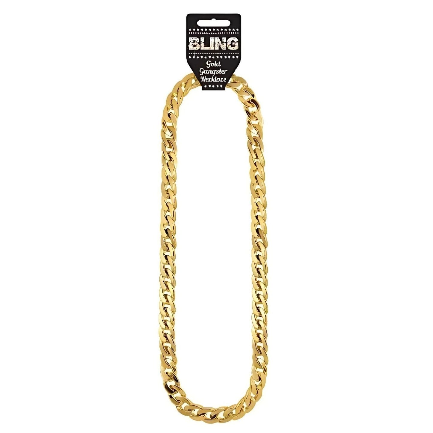 Gold Chunky Gangster Fancy Dress Chains 81 cm Long | Why Not Shop