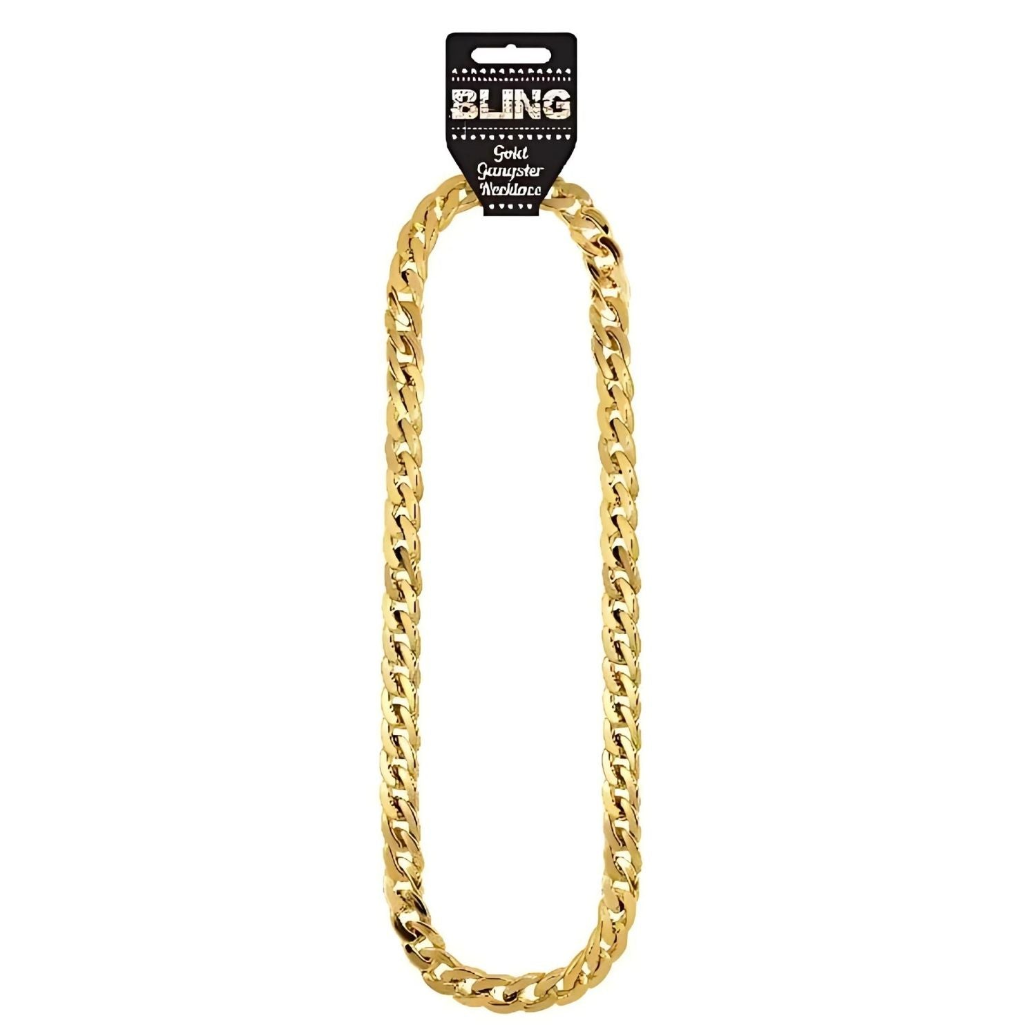 Gold Chunky Gangster Fancy Dress Chains 81 cm Long | Why Not Shop