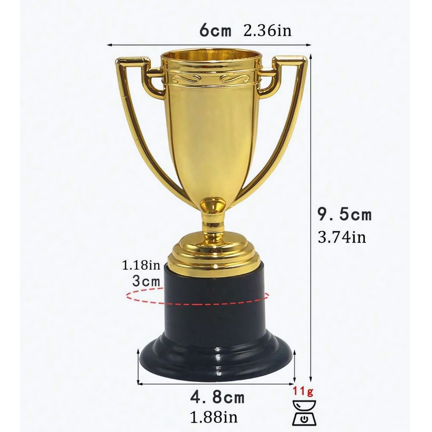 Gold Mini Trophies Pack of 6 | Why Not Shop