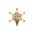 Gold Western Sheriff Metal Badge