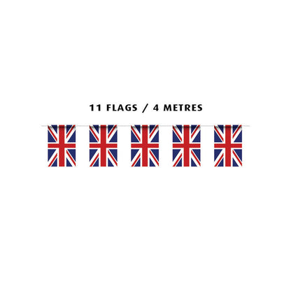 Great Britain Union Jack Bunting - 4m with 11 Flags | Why Not Shop