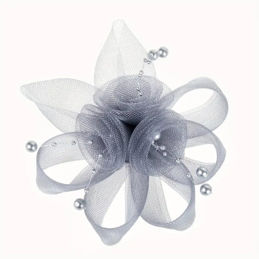 Grey Fascinator On A Hair Clip | Why Not Shop