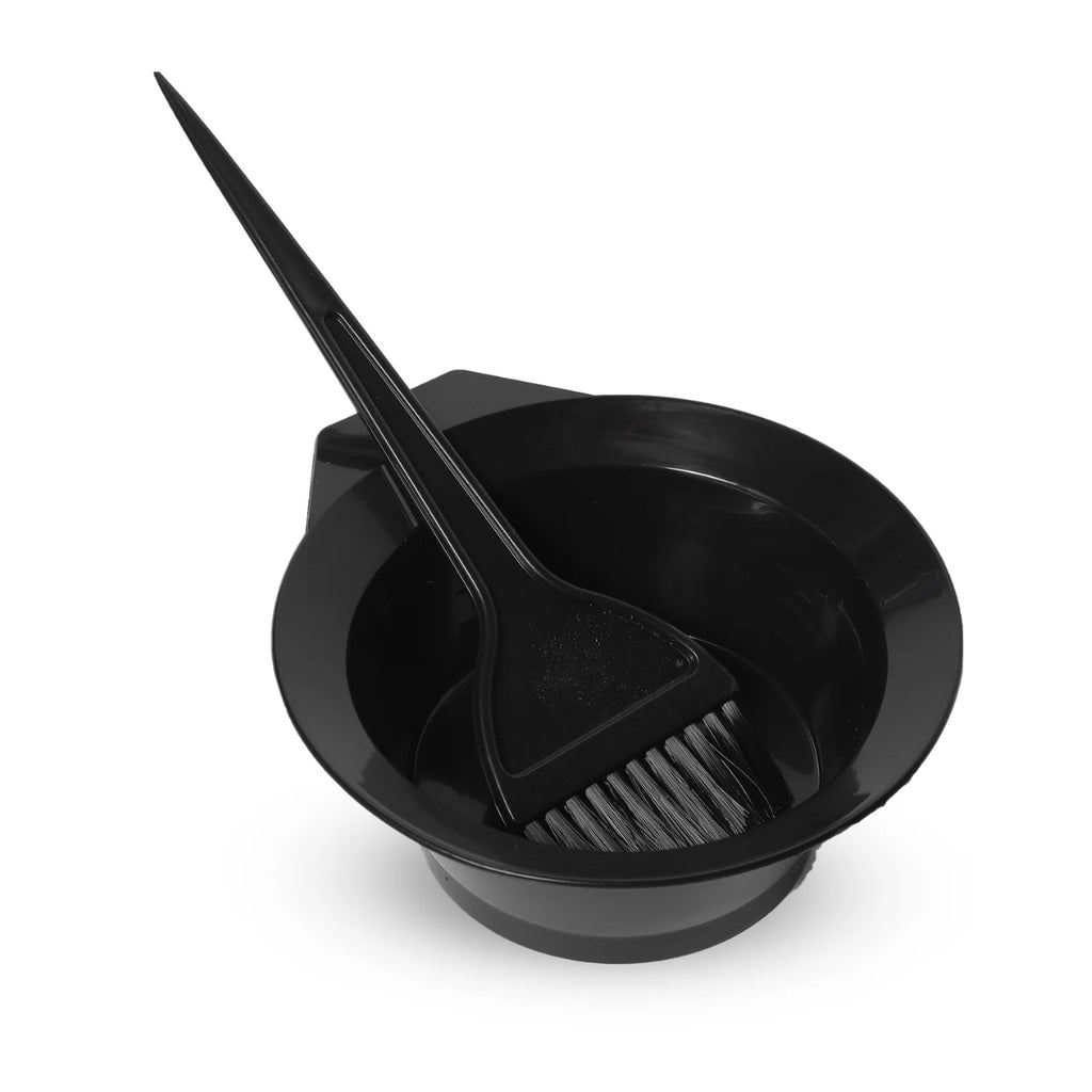 Hair Dye Colouring Brush And Bowl Set - Black
