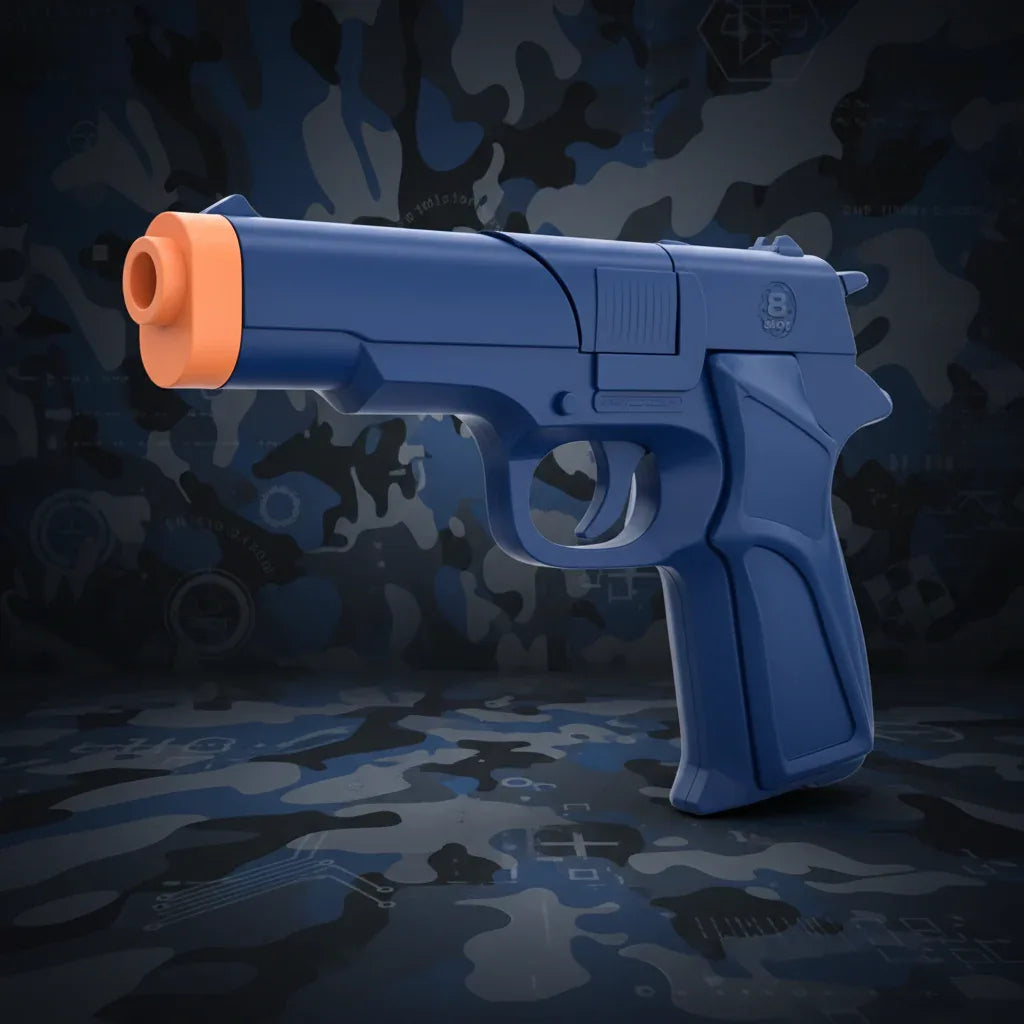 HTI Swat Mission 8-Shot Cap Revolver Toy Gun for Kids - Why Not Shop