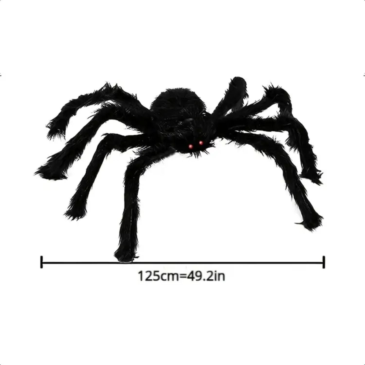 Halloween Decor Hairy Spider Realistic Giant Scary Spider Props Decoration 125cm/49in | Why Not Shop