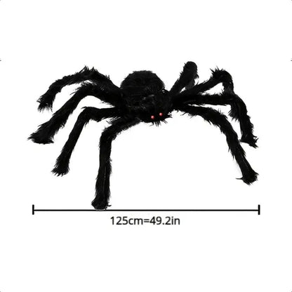 Halloween Decor Hairy Spider Realistic Giant Scary Spider Props Decoration 125cm/49in | Why Not Shop
