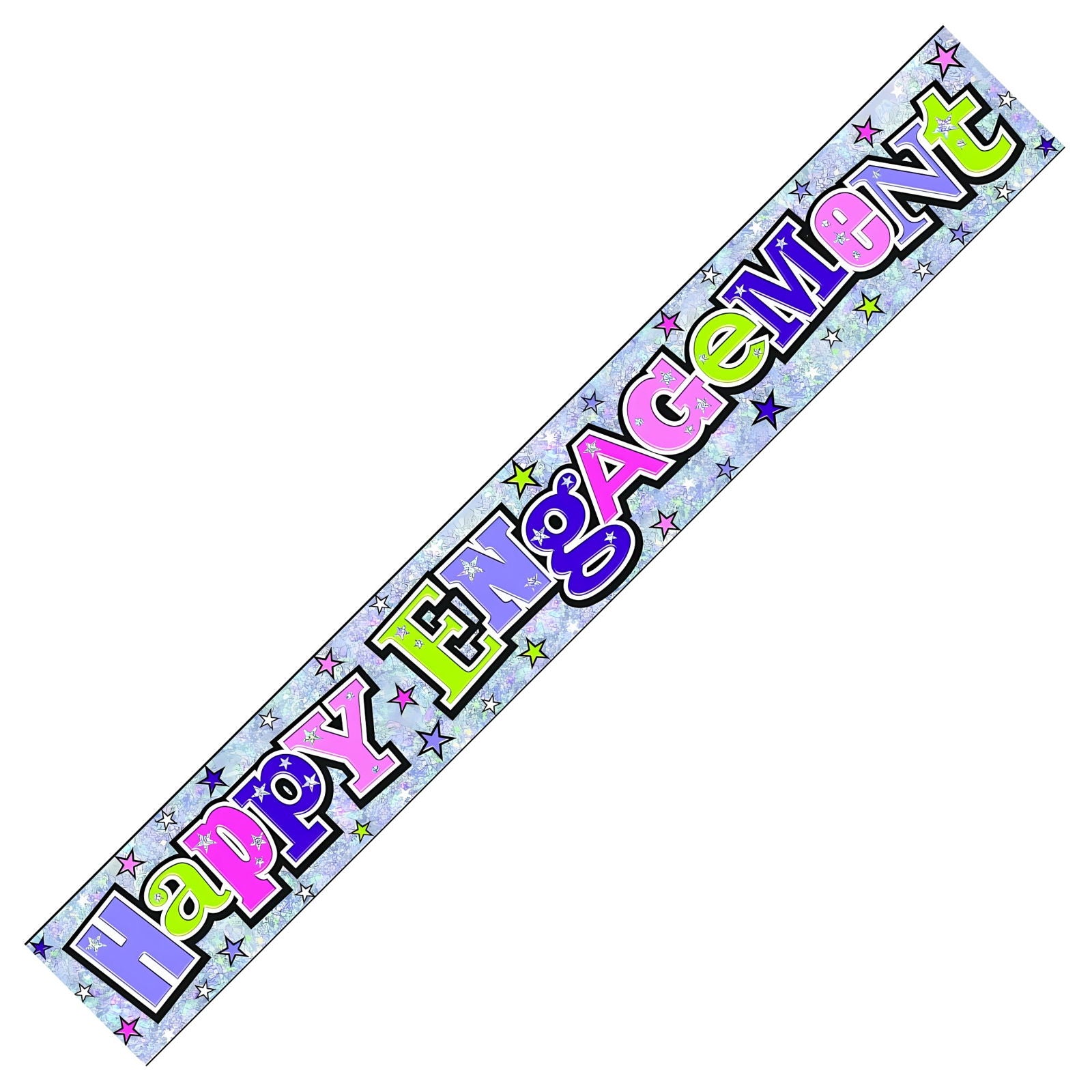 Happy Engagement Foil Wall Banners Multi-Coloured by Simon Elvin | Merthyr Tydfil | Why Not Shop Online